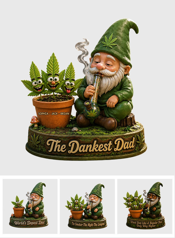 Gras Vatertagskarte, der coolste Dad der Welt, Stoner Geschenke - Personalisierte Gras Acrylplakette