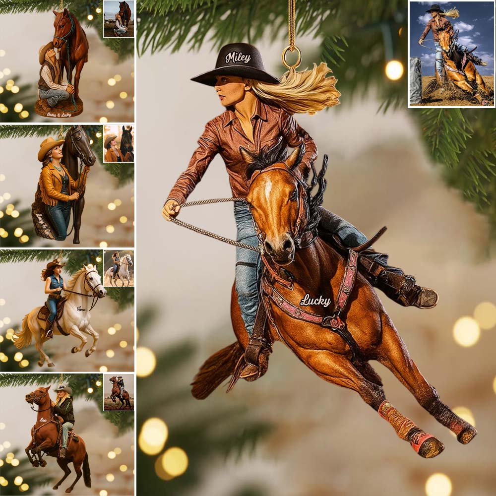 Just A Girl Who Loves Horse - Personalized Horse Custom Made 3D Minifigure Ornament