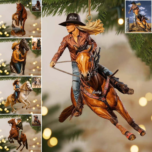 Just A Girl Who Loves Horse - Personalized Horse Custom Made 3D Minifigure Ornament