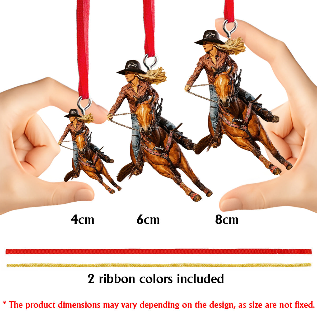 Just A Girl Who Loves Horse - Personalized Horse Custom Made 3D Minifigure Ornament