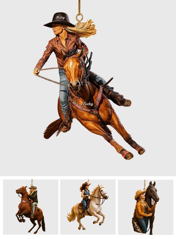 Just A Girl Who Loves Horse - Personalized Horse Custom Made 3D Minifigure Ornament