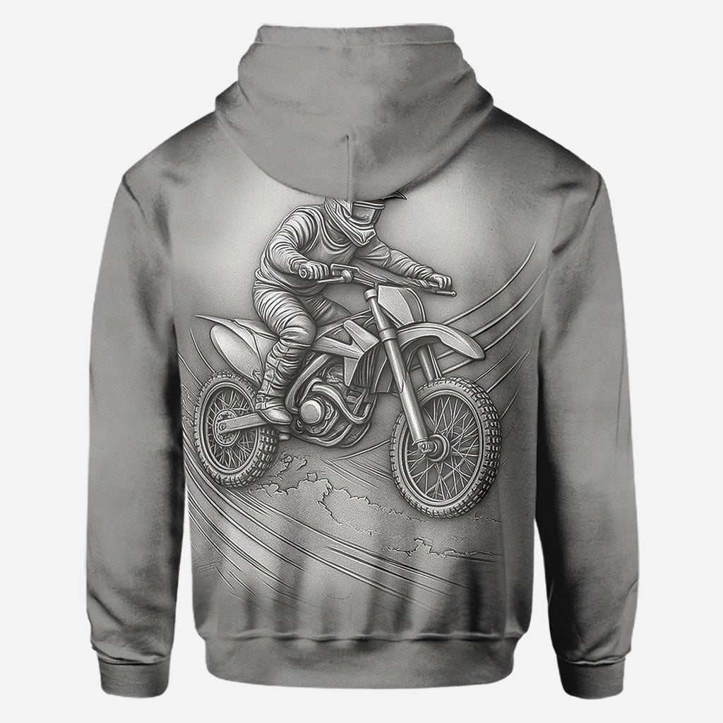 Metallic Dirt Bike/Motocross - Personalisiertes Dirt Bike All Over Shirt