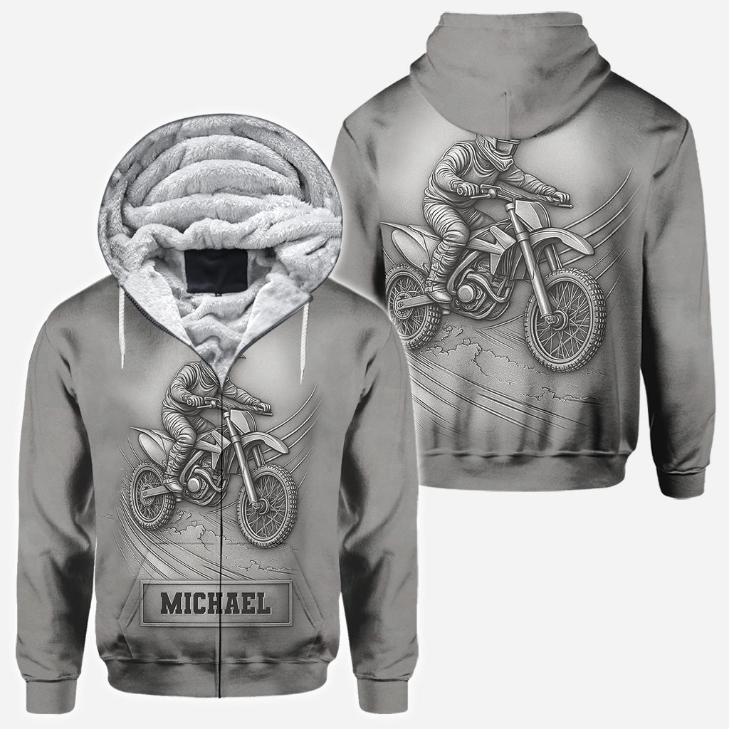 Metallic Dirt Bike/Motocross - Personalisiertes Dirt Bike All Over Shirt