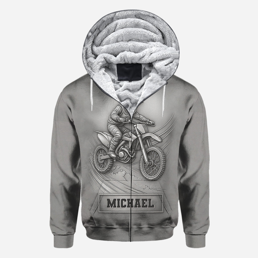 Metallic Dirt Bike/Motocross - Personalisiertes Dirt Bike All Over Shirt