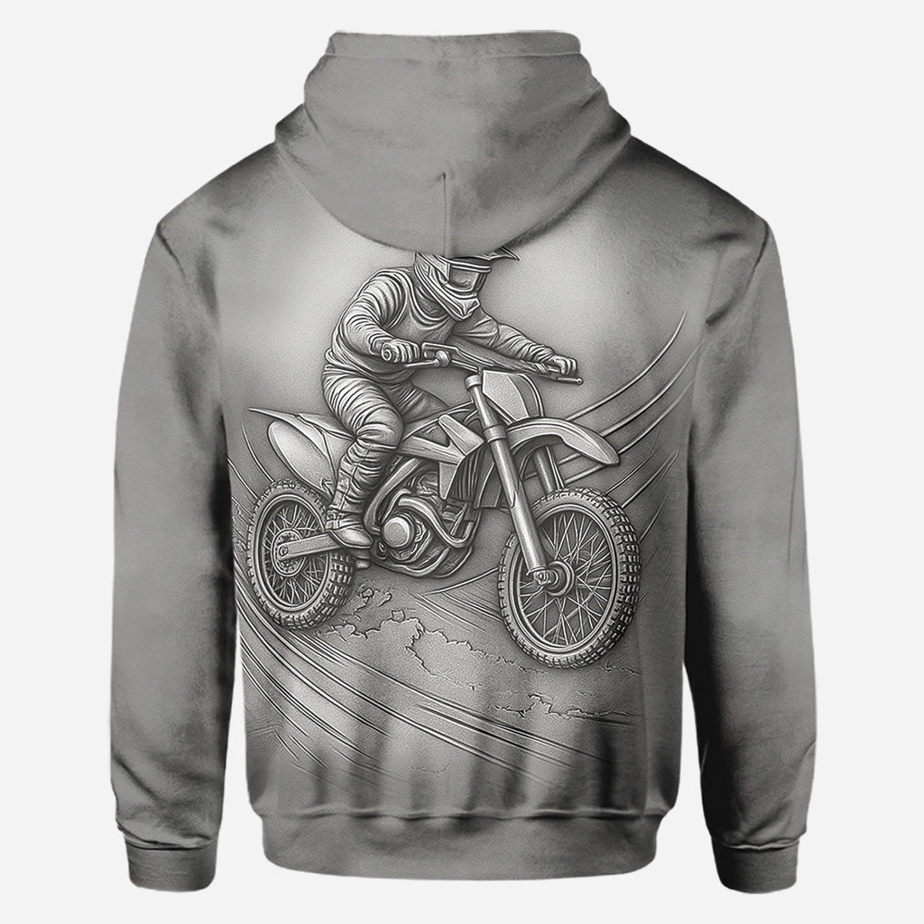 Metallic Dirt Bike/Motocross - Personalisiertes Dirt Bike All Over Shirt