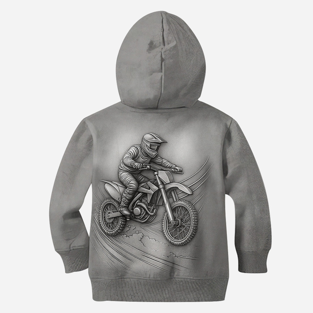 Metallic Dirt Bike/Motocross - Personalisiertes Dirt Bike All Over Shirt