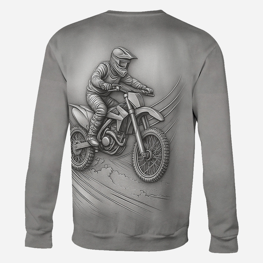 Metallic Dirt Bike/Motocross - Personalisiertes Dirt Bike All Over Shirt