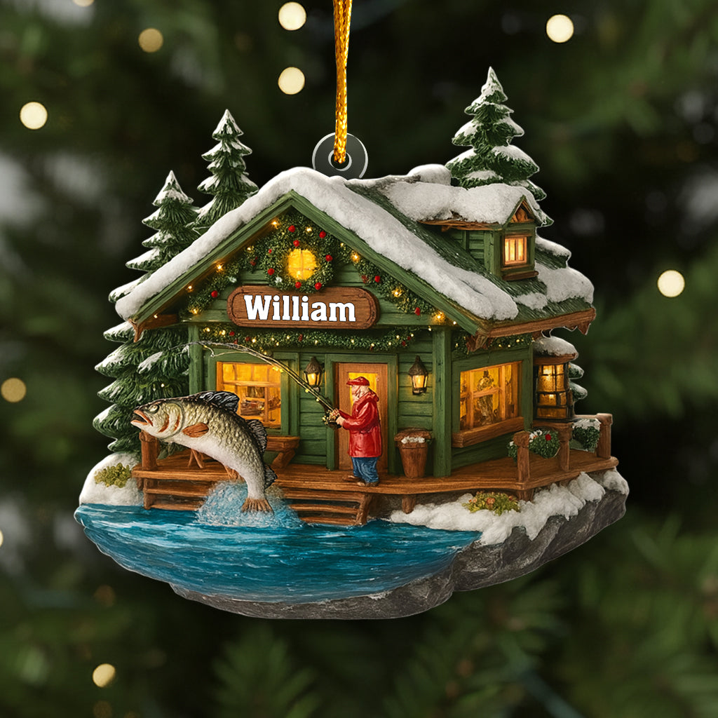 Merry Fishmas - Personalized Fishing Ornament