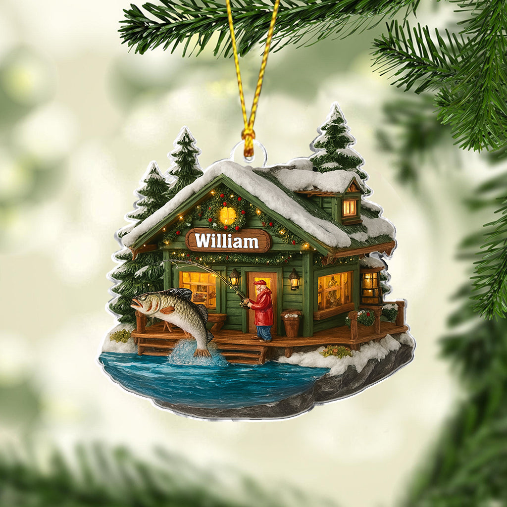 Merry Fishmas - Personalized Fishing Ornament