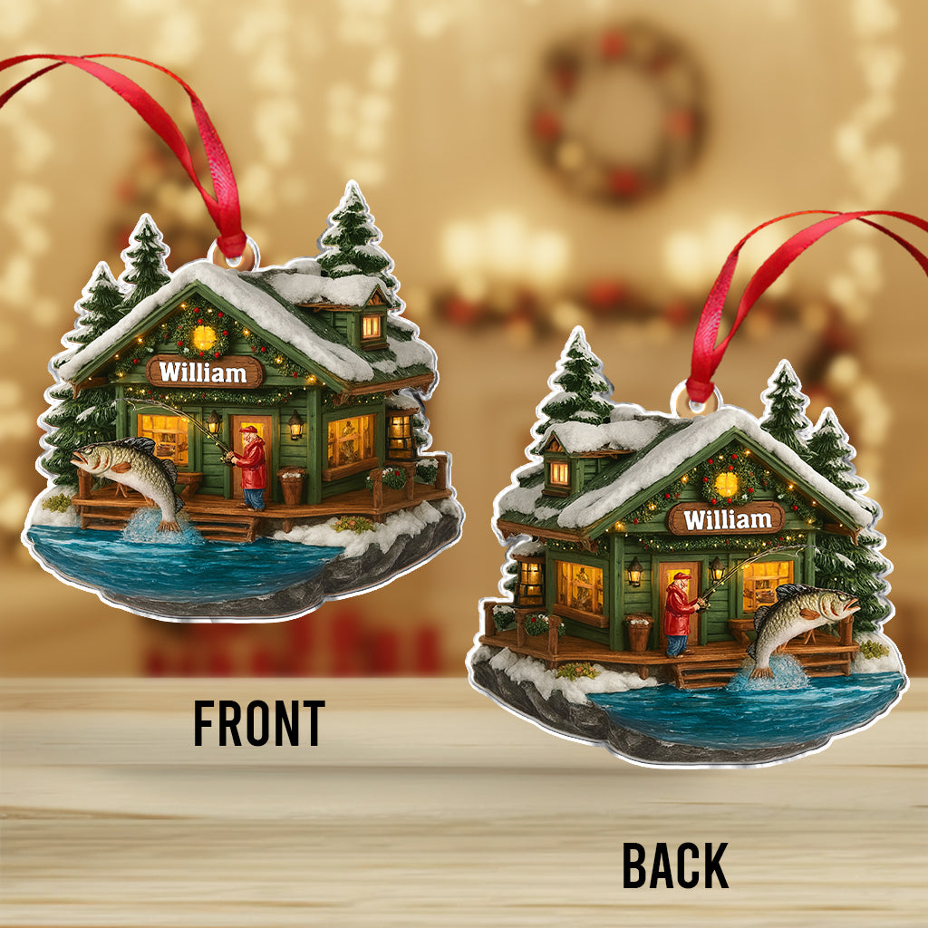 Merry Fishmas - Personalized Fishing Ornament