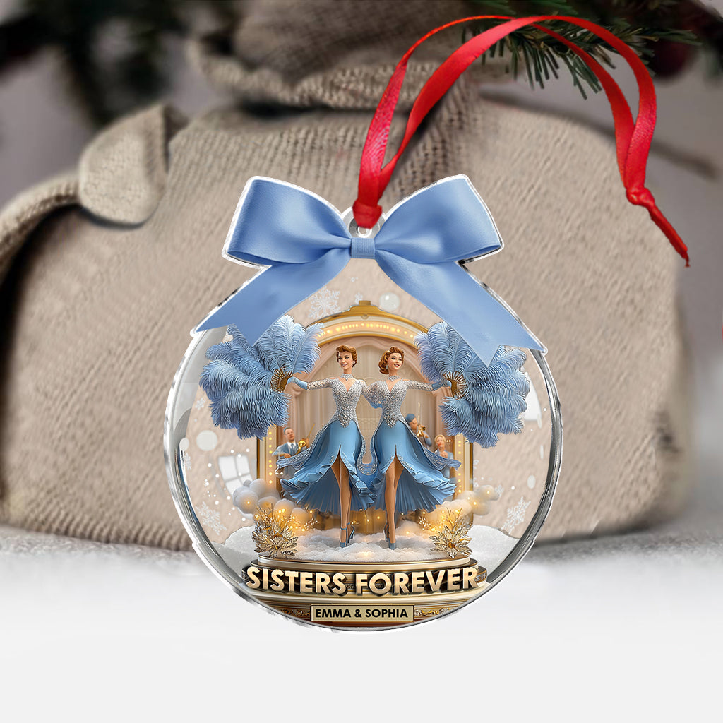 Sisters Forever - Personalized Sibling Ornament
