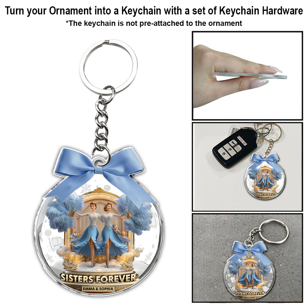 Sisters Forever - Personalized Sibling Ornament