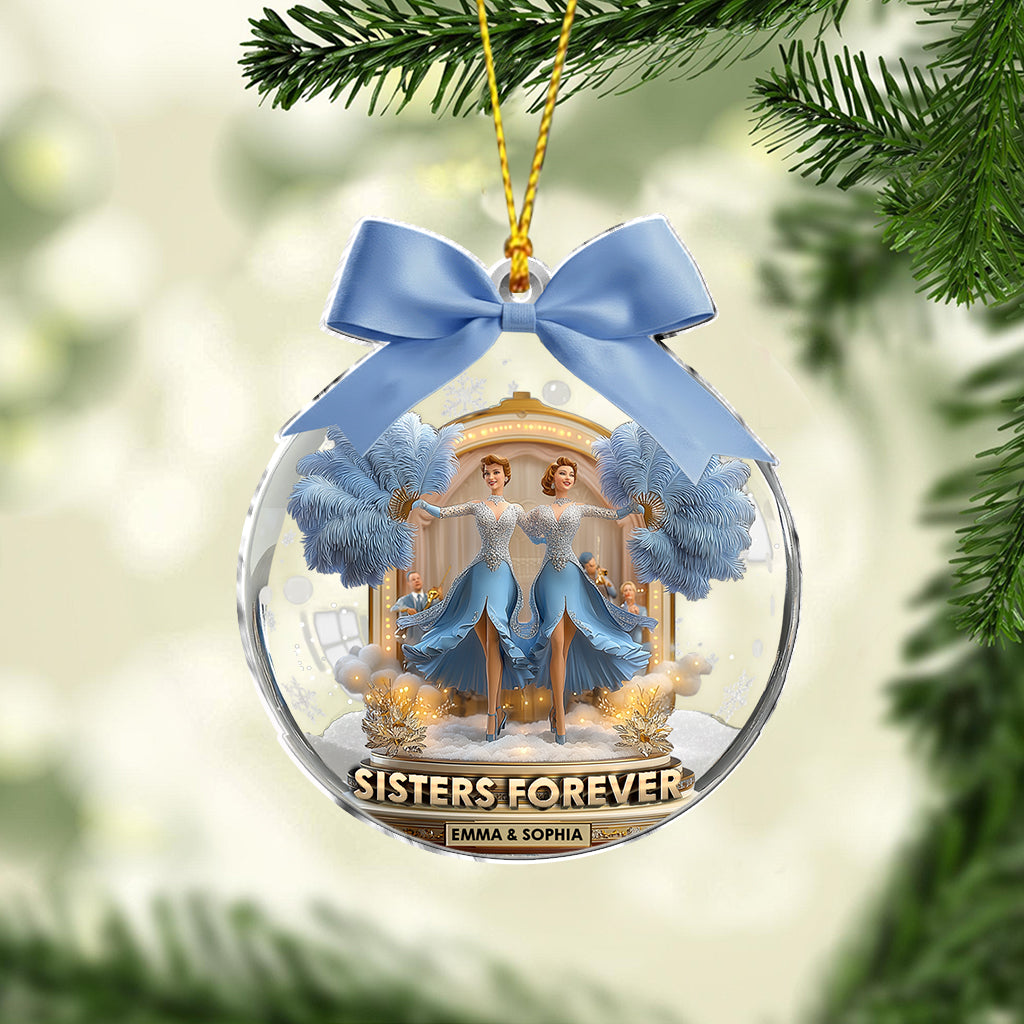 Sisters Forever - Personalized Sibling Ornament