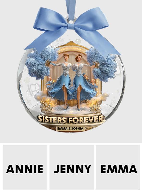 Sisters Forever - Personalized Sibling Ornament