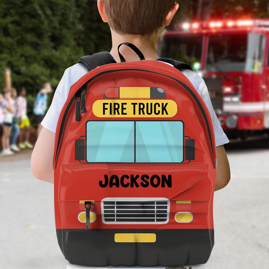 Custom Vehicle - Personalized Kid Backpack