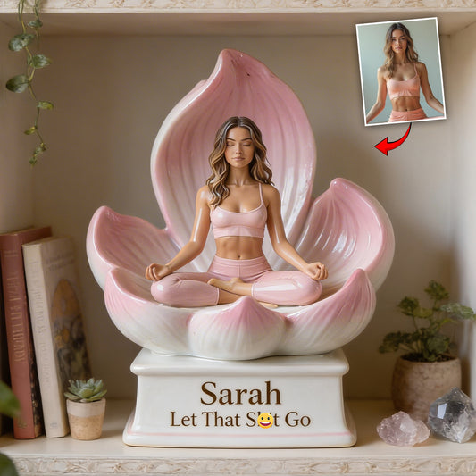 Let That Go - Personalized Yoga Custom Shaped Acrylic Plaque