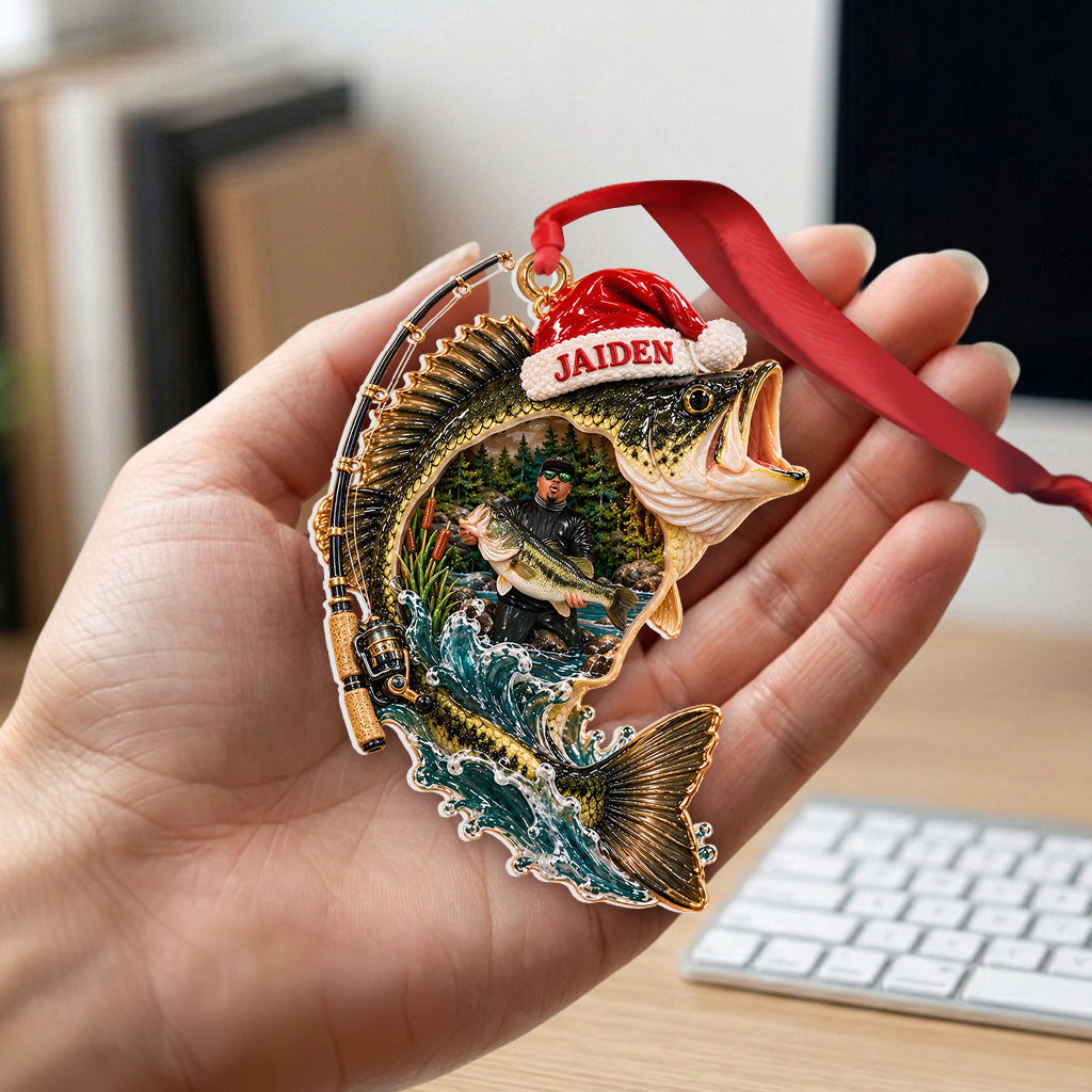 Love Fishing - Personalized Fishing Premium 3D Ornament