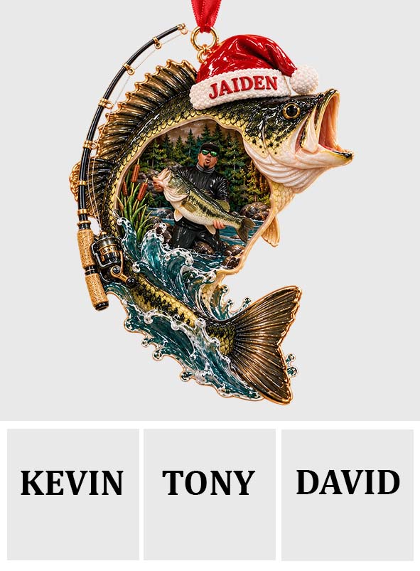 Love Fishing - Personalized Fishing Premium 3D Ornament