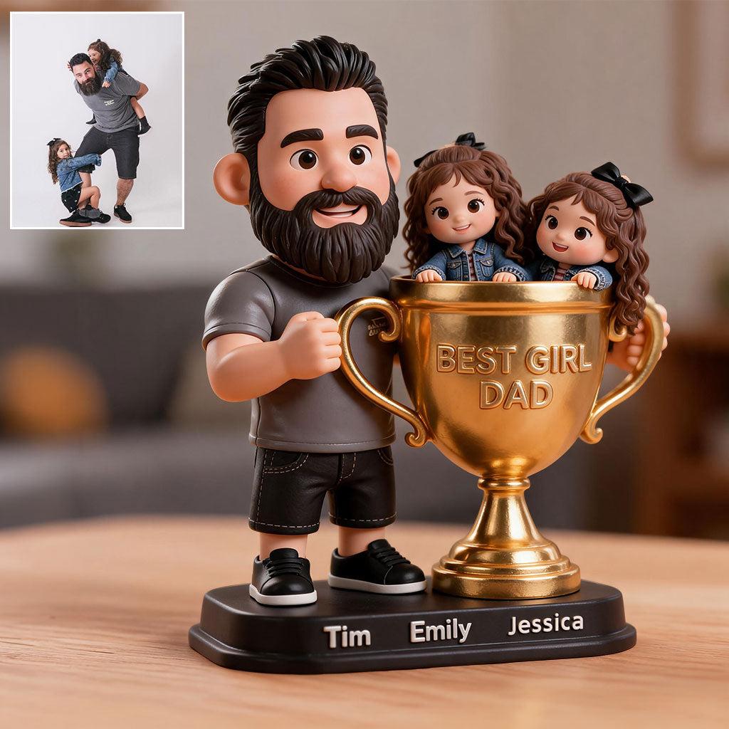 Le Meilleur Trophée de Papa - Plaque Acrylique Personnalisée en Forme