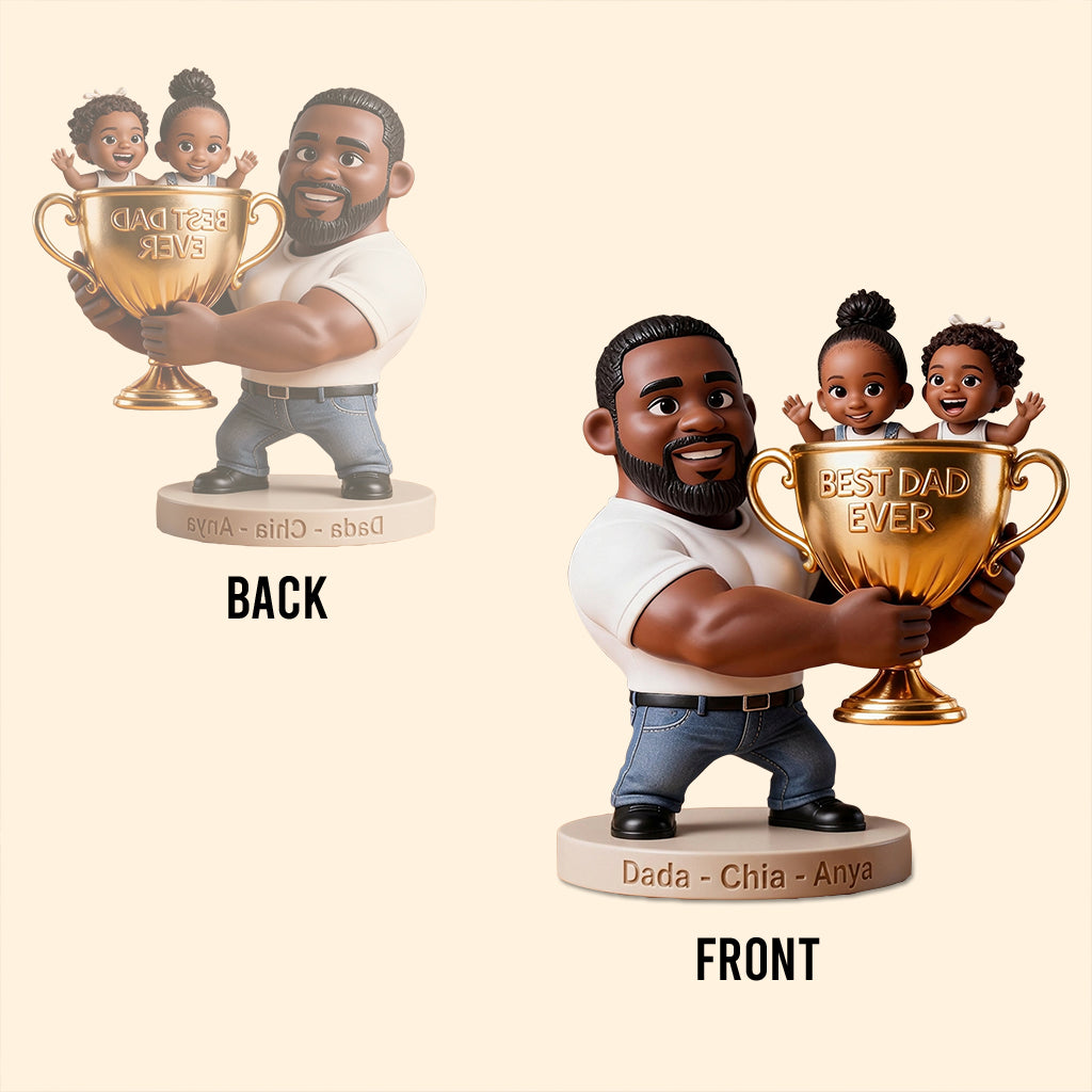 Le Meilleur Trophée de Papa - Plaque Acrylique Personnalisée en Forme