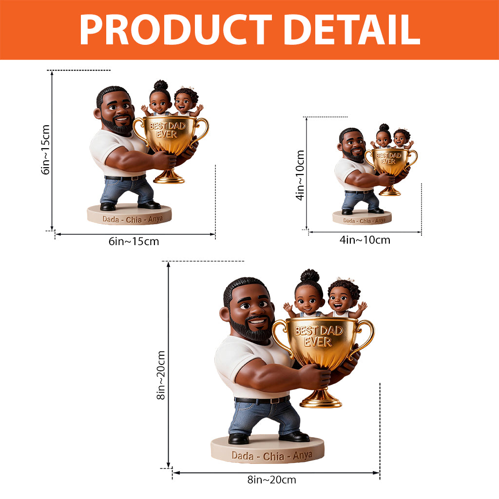 Le Meilleur Trophée de Papa - Plaque Acrylique Personnalisée en Forme