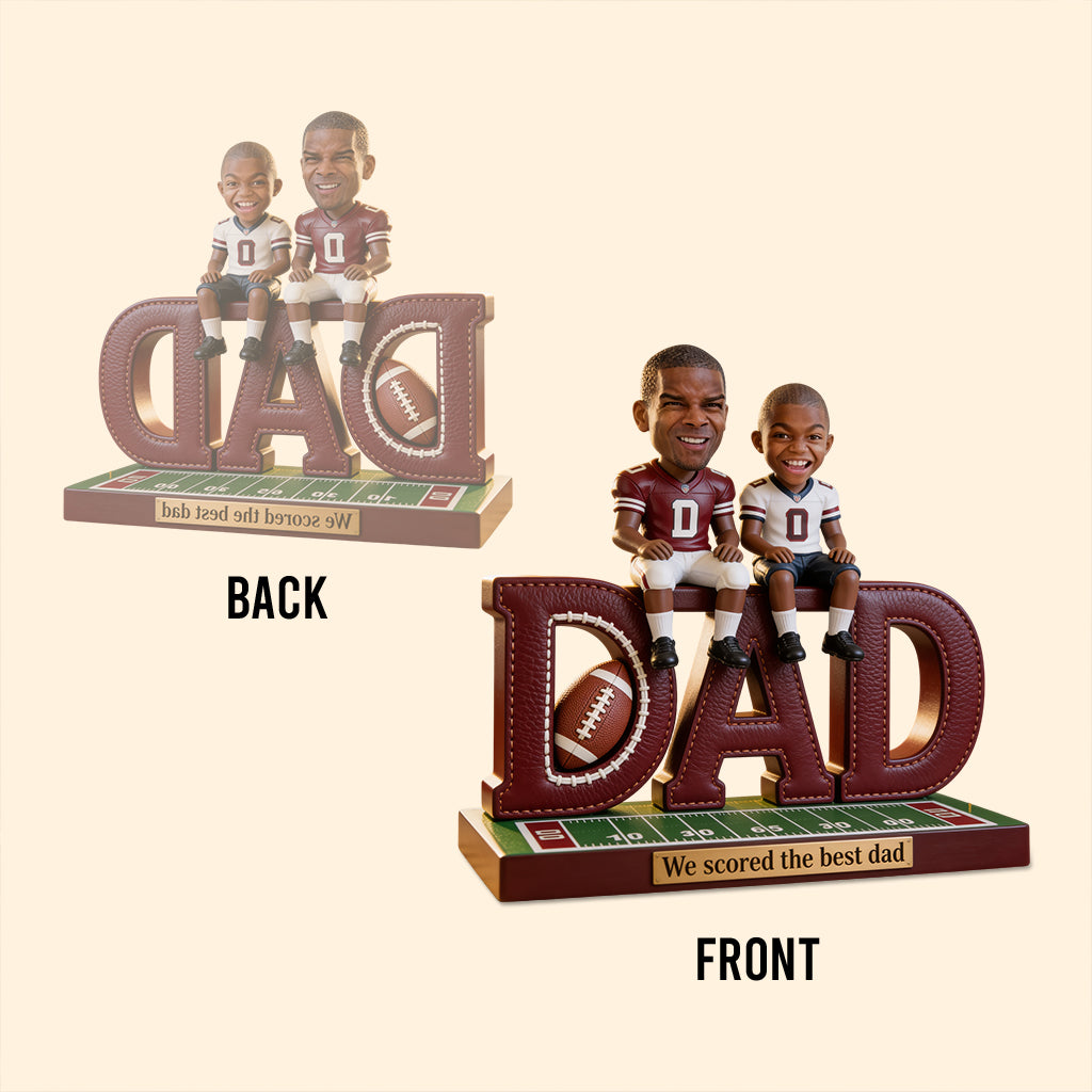 Fußball Papa, Geschenkidee für Väter - Personalisierte Fußball Acrylplakette