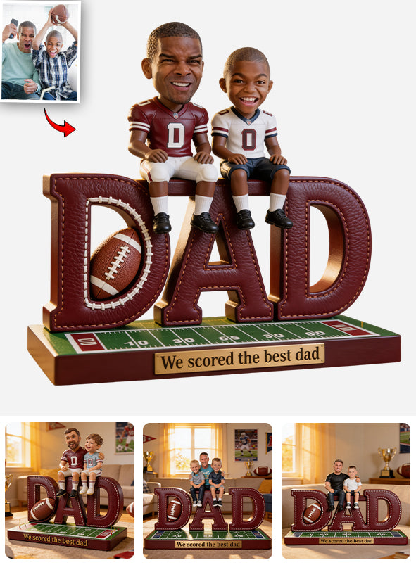 Fußball Papa, Geschenkidee für Väter - Personalisierte Fußball Acrylplakette