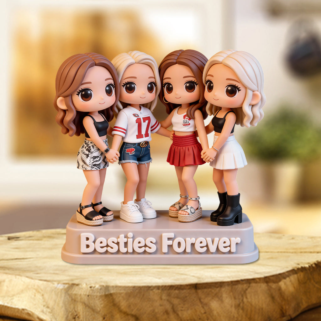 Custom From Any Photo Friends - Personalized Bestie Custom Shaped Acrylic Plaque