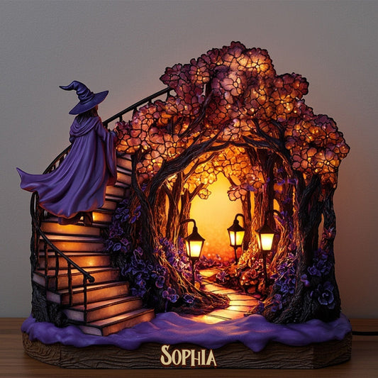 Beautiful Witch - Personalized Witch Acrylic LED Night Light