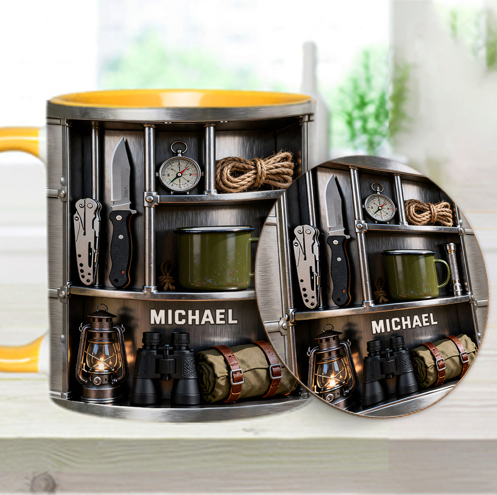 Love Camping - Personalized Camping Accent Mug & Coaster