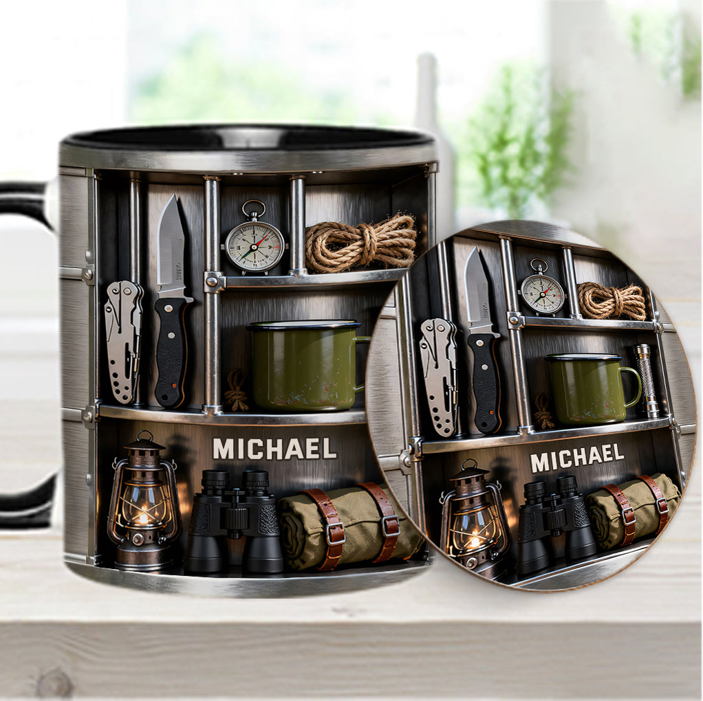 Love Camping - Personalized Camping Accent Mug & Coaster