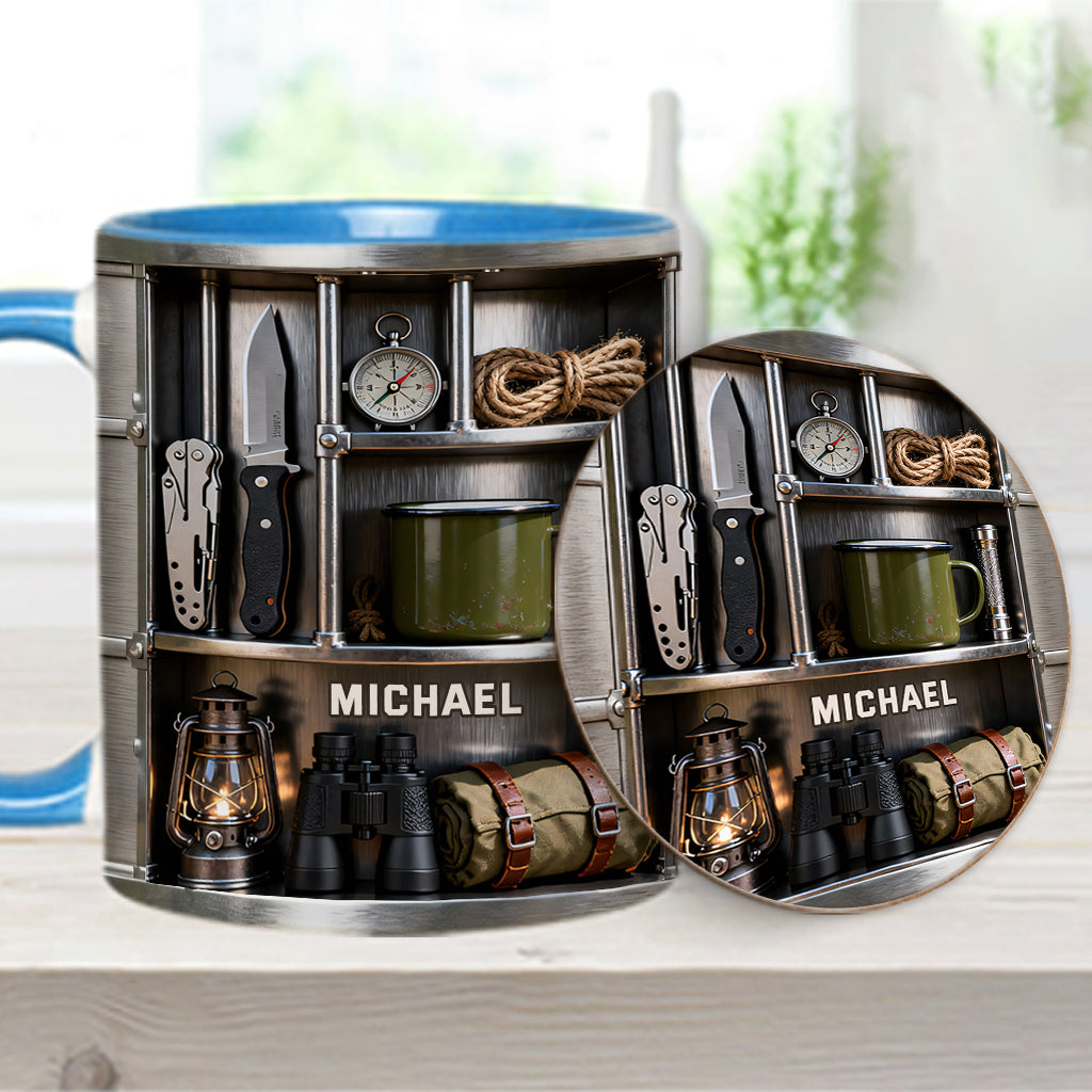 Love Camping - Personalized Camping Accent Mug & Coaster