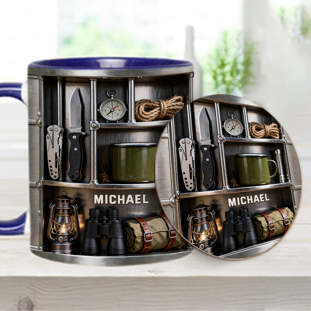 Love Camping - Personalized Camping Accent Mug & Coaster