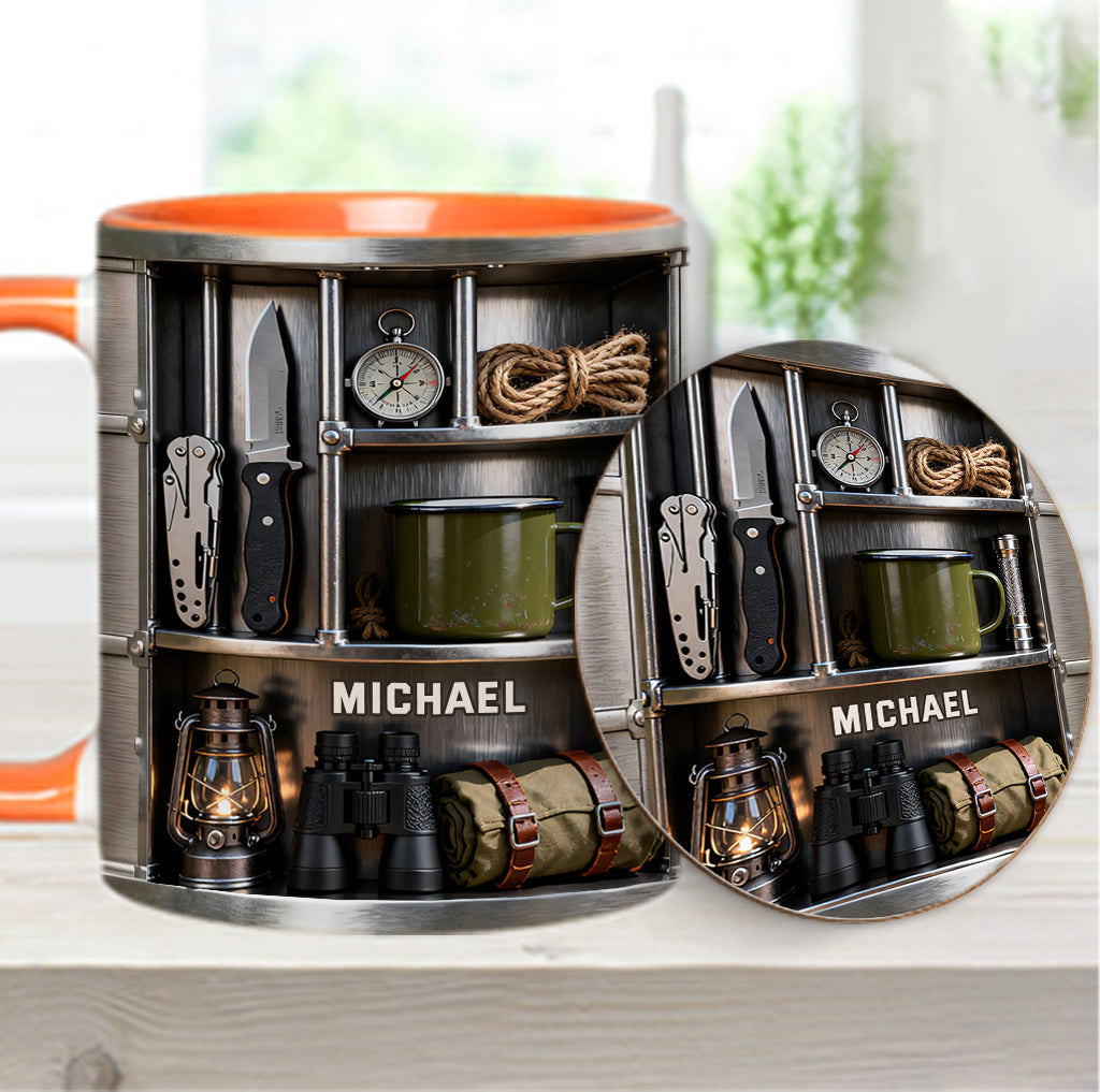 Love Camping - Personalized Camping Accent Mug & Coaster