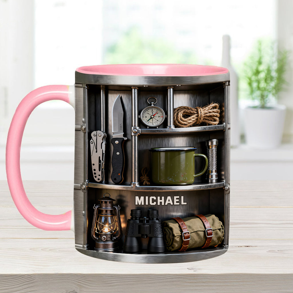 Love Camping - Personalized Camping Accent Mug & Coaster