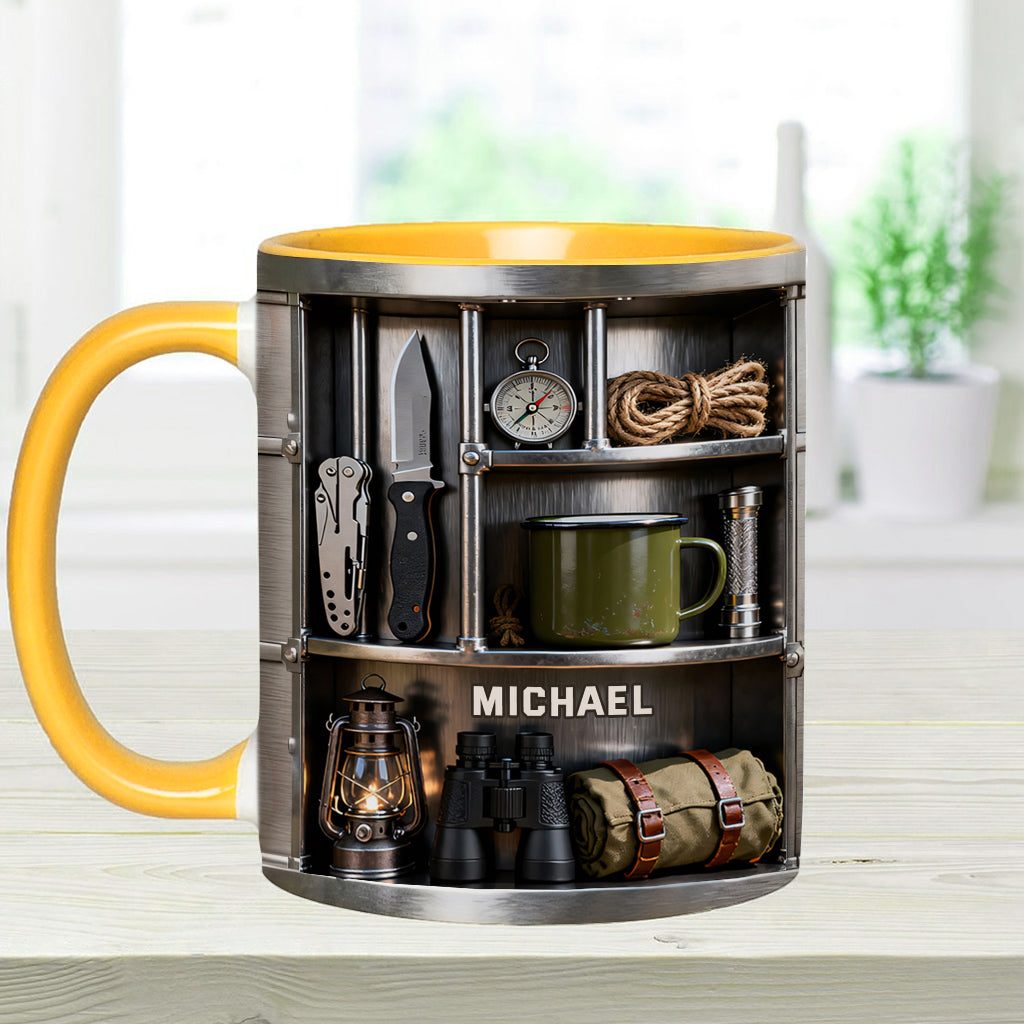 Love Camping - Personalized Camping Accent Mug & Coaster