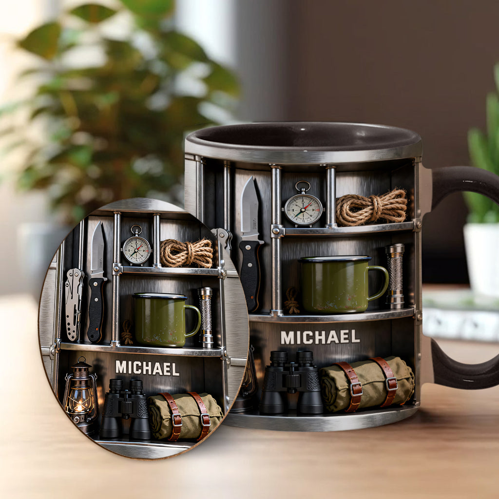 Love Camping - Personalized Camping Accent Mug & Coaster