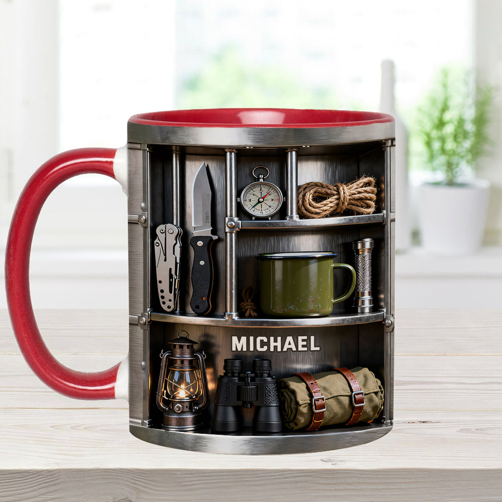 Love Camping - Personalized Camping Accent Mug & Coaster