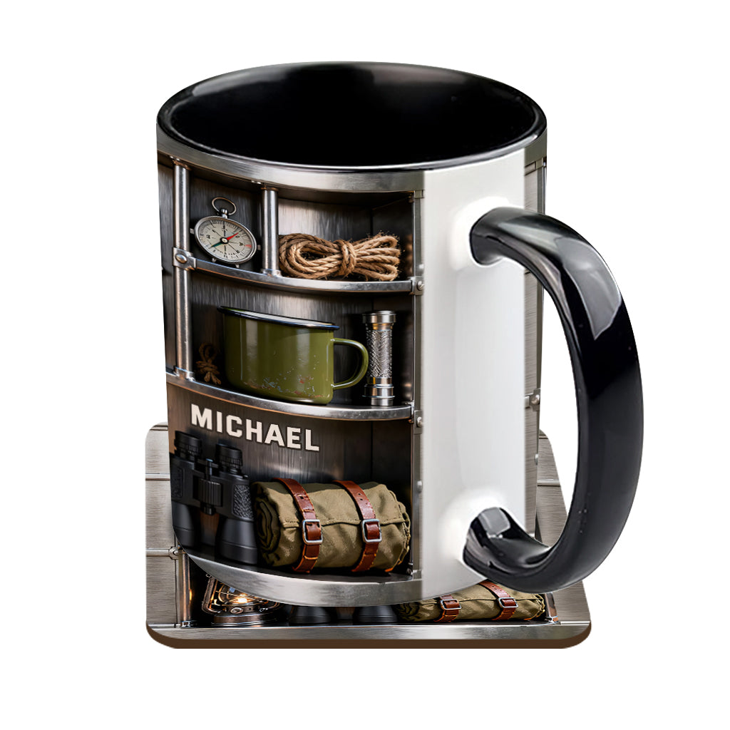 Love Camping - Personalized Camping Accent Mug & Coaster