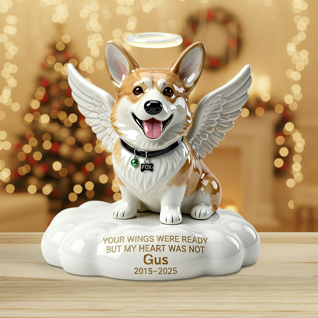 Angel Dog Memorial - Personalized Dog Custom Shaped Acrylic Plaque