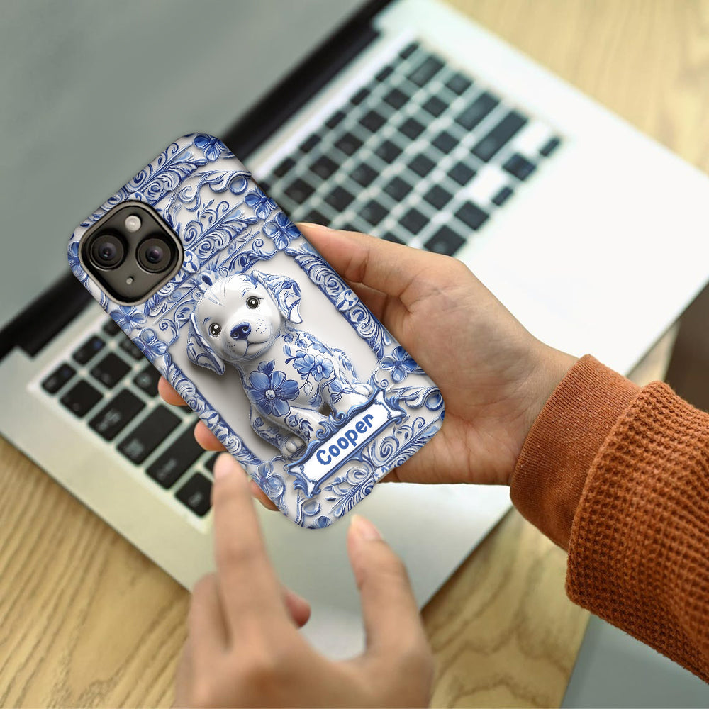 Niedlicher Labrador Retriever – Personalisierte Handyhülle mit Hundemotiv