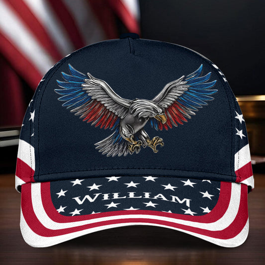 Freedom Strong Eagle - Personalized Independence Day/ 4th of July Classic Cap