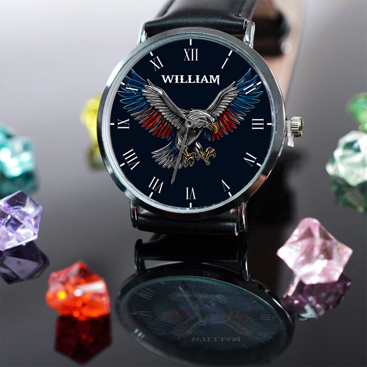 Freedom Strong Eagle – Personalisierte Armbanduhr zum Unabhängigkeitstag/4. Juli
