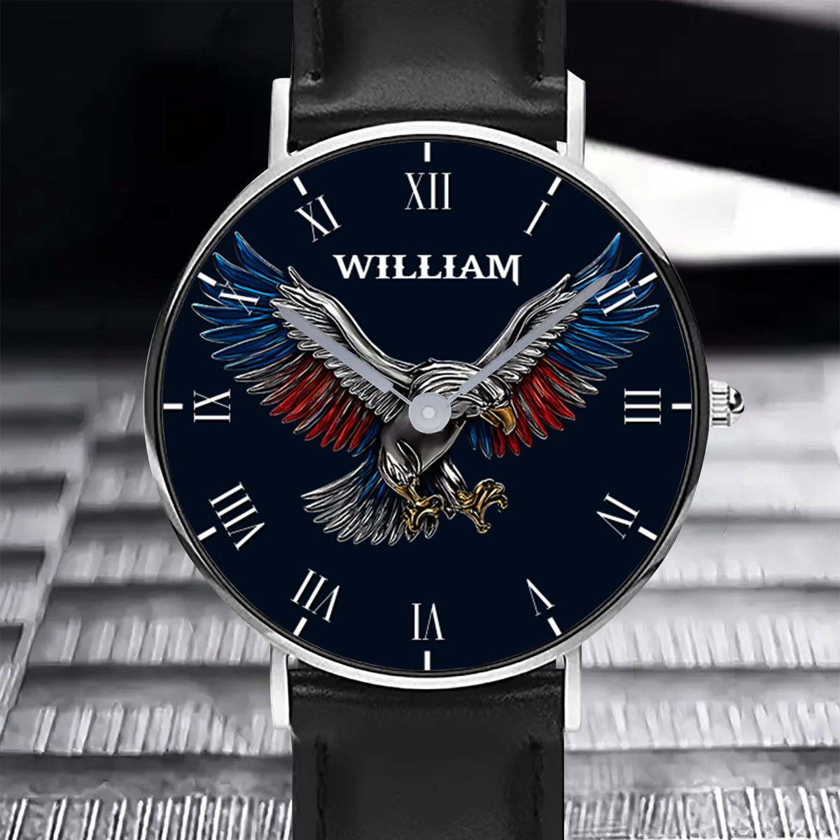 Freedom Strong Eagle – Personalisierte Armbanduhr zum Unabhängigkeitstag/4. Juli