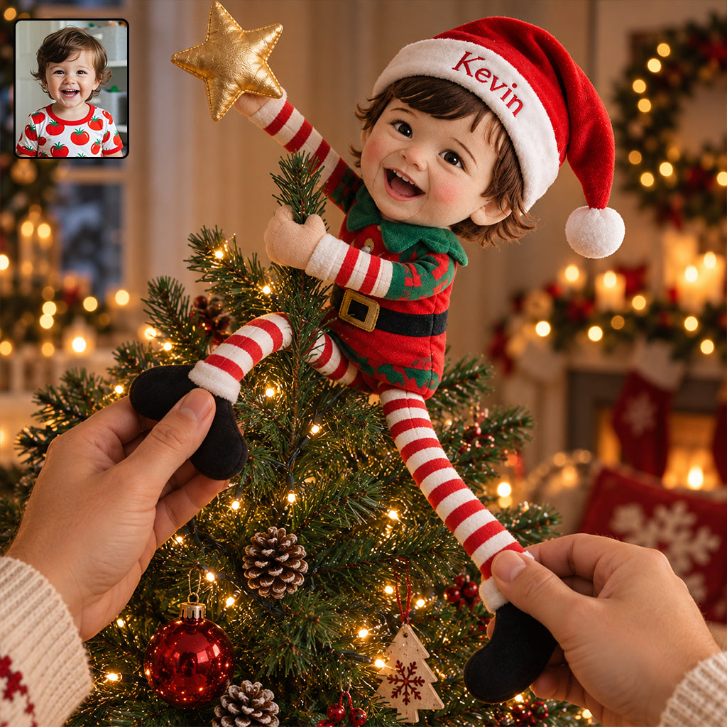 PETIT ELF - Poupée en Peluche Personnalisée pour Enfant