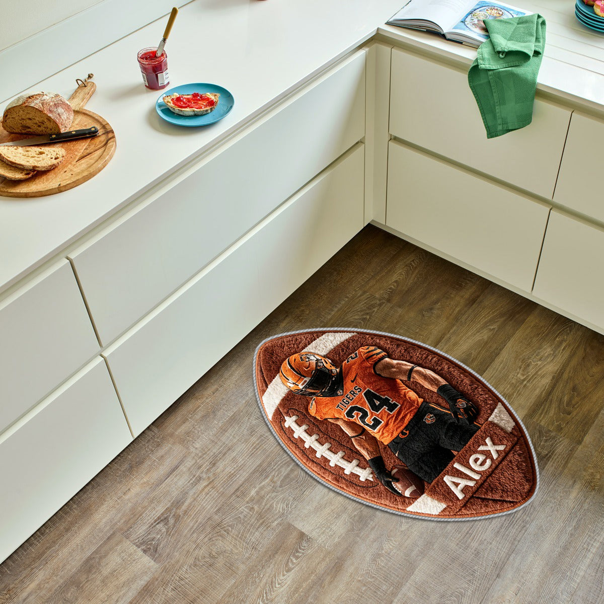 Any Sport Any Photo - Personalized Football Non-Slip Tufted Rug