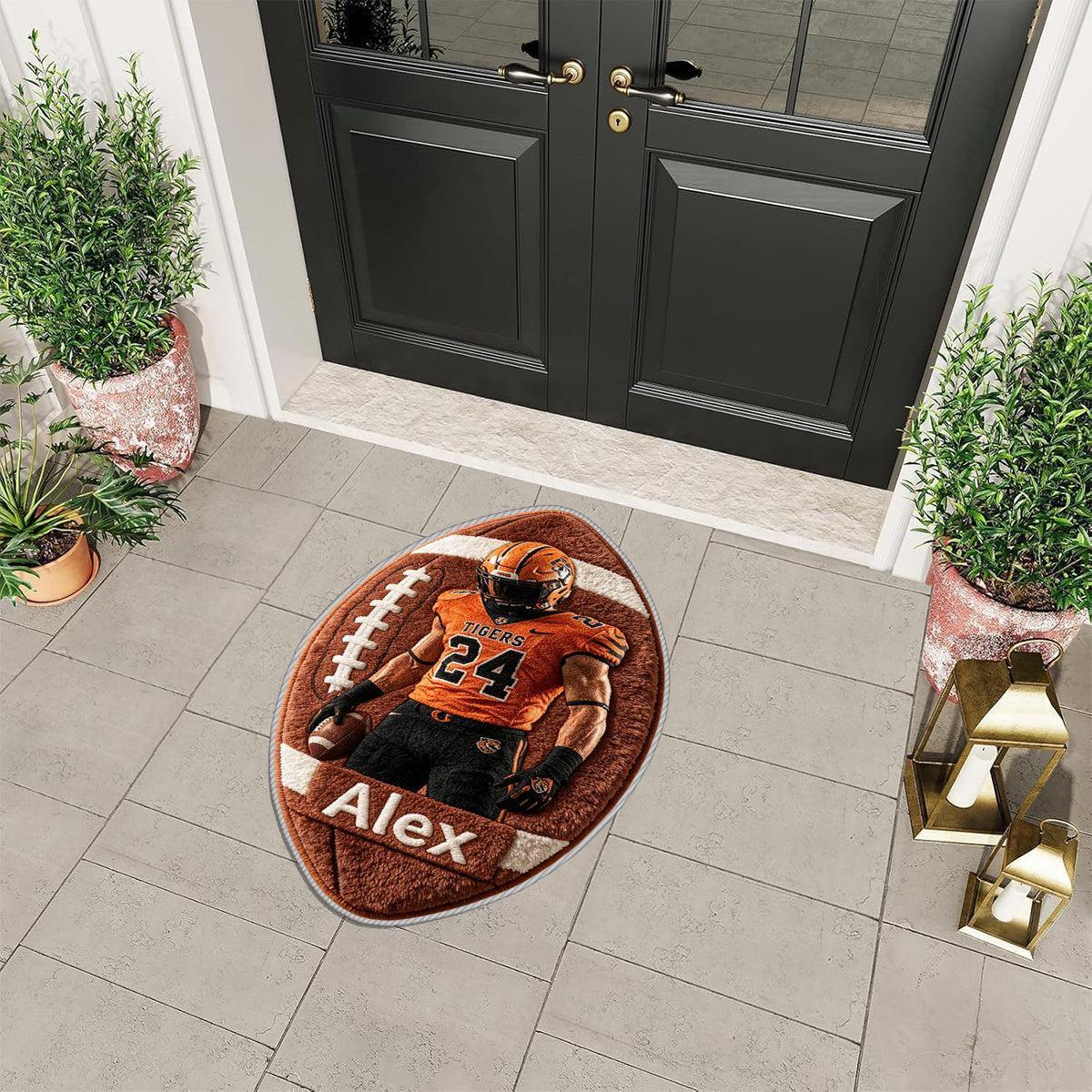 Any Sport Any Photo - Personalized Football Non-Slip Tufted Rug