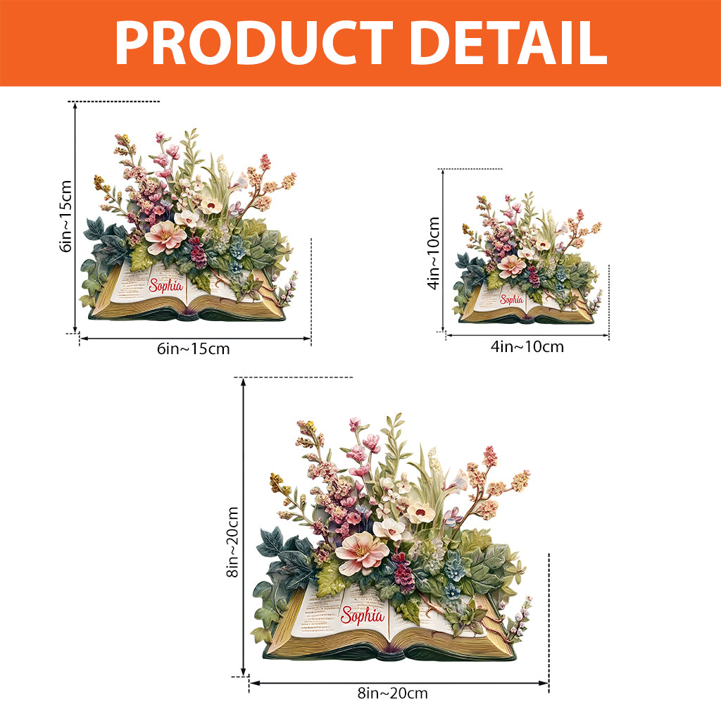 Just A Girl Who Loves Reading - Gift For Book Lovers - Personalized Book Custom Shaped Acrylic Plaque