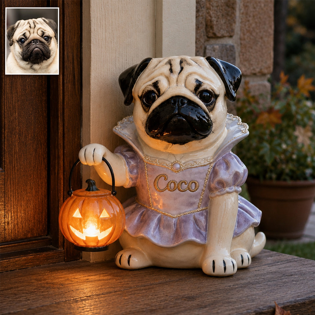 Fall Costume - Personalized Dog Solar Acrylic Light