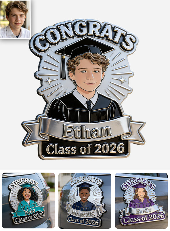 Class Of 2026 - Personalized Graduation Magnet